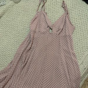 Lavender polka dot dress